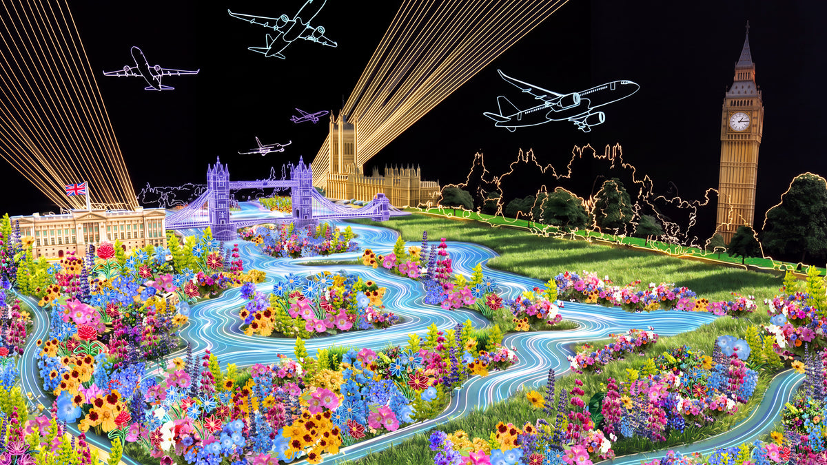 Sky Disco: London is Calling - 70 × 40 cm Fine Art Print