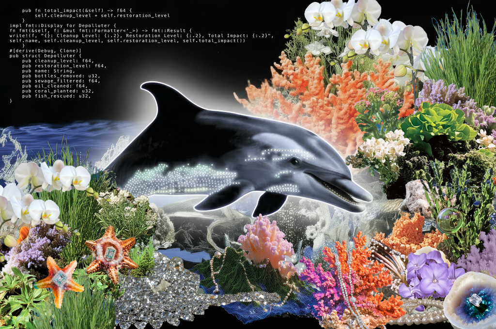 Binary Oceans: Treasure - Framed Edition
